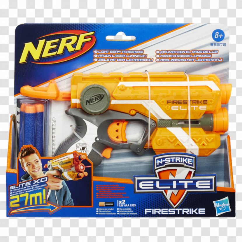 NERF N-Strike Elite Firestrike Blaster Nerf - Play Vehicle - Toy Transparent PNG