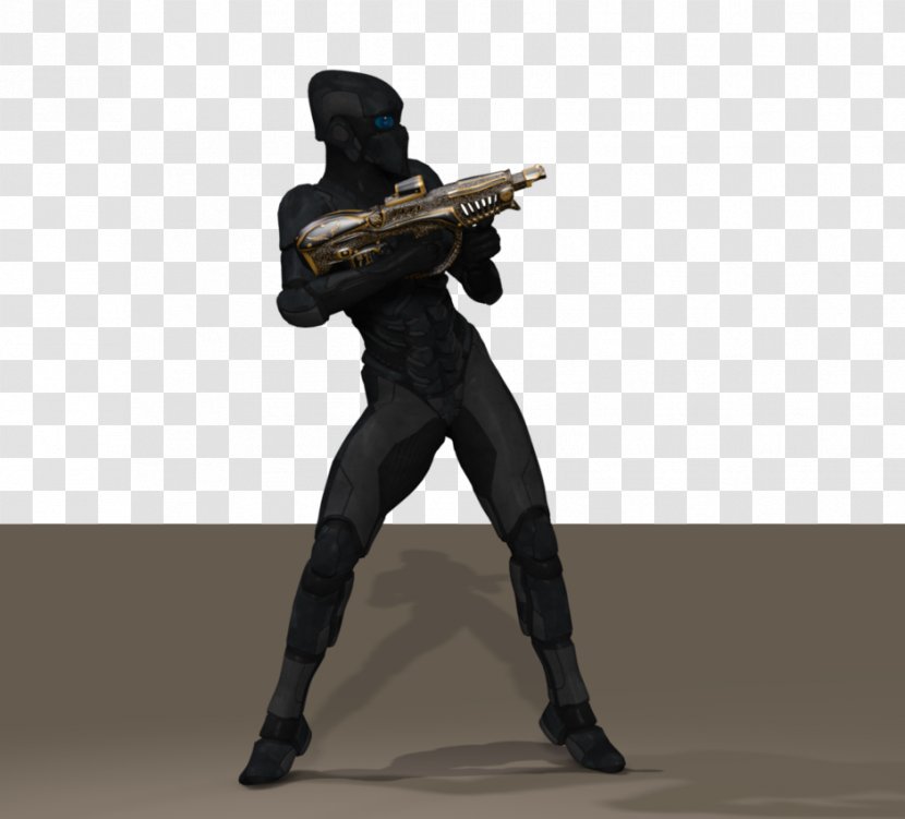 Gun Mercenary - Figurine Transparent PNG