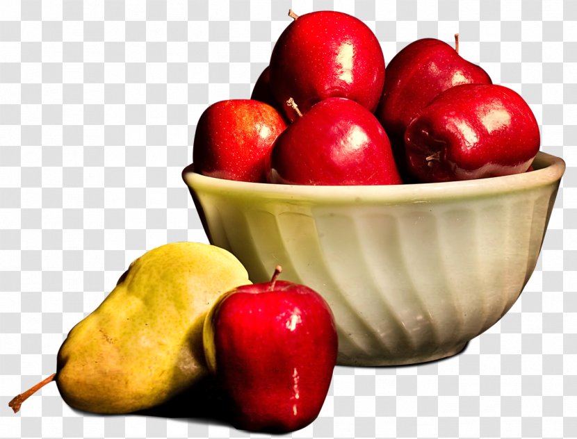 Apple In A Basket - Local Food - Fruits Transparent PNG