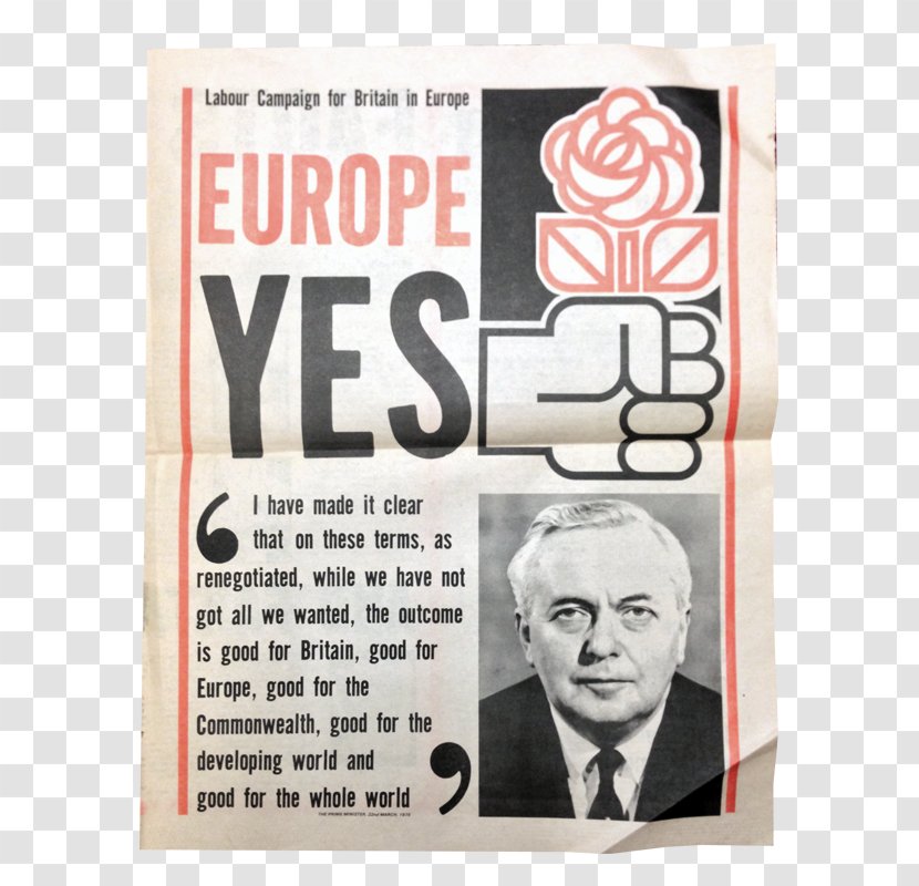 Harold Wilson United Kingdom European Communities Membership Referendum, 1975 Union 2016 Economic Community - 5 June Transparent PNG
