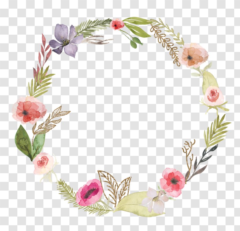 Flower Wreath Headband Pink Crown - Garland - Autumn Wreaths Transparent PNG