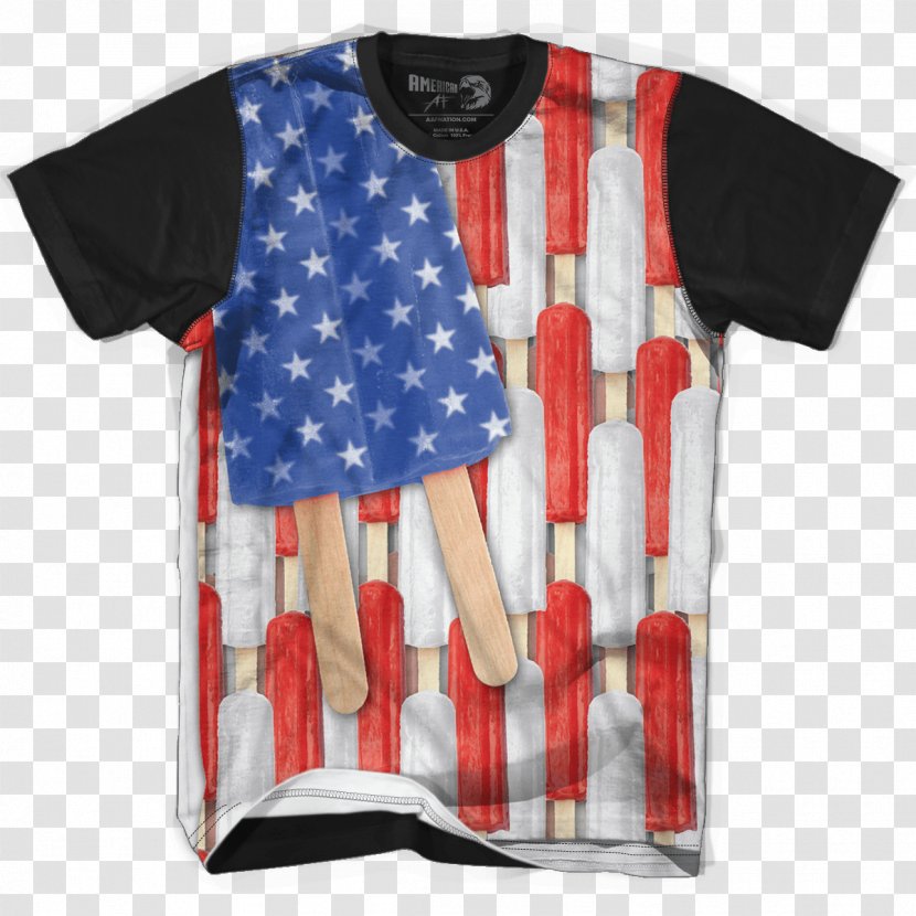 T-shirt Sleeve Flag Outerwear - Tshirt Transparent PNG