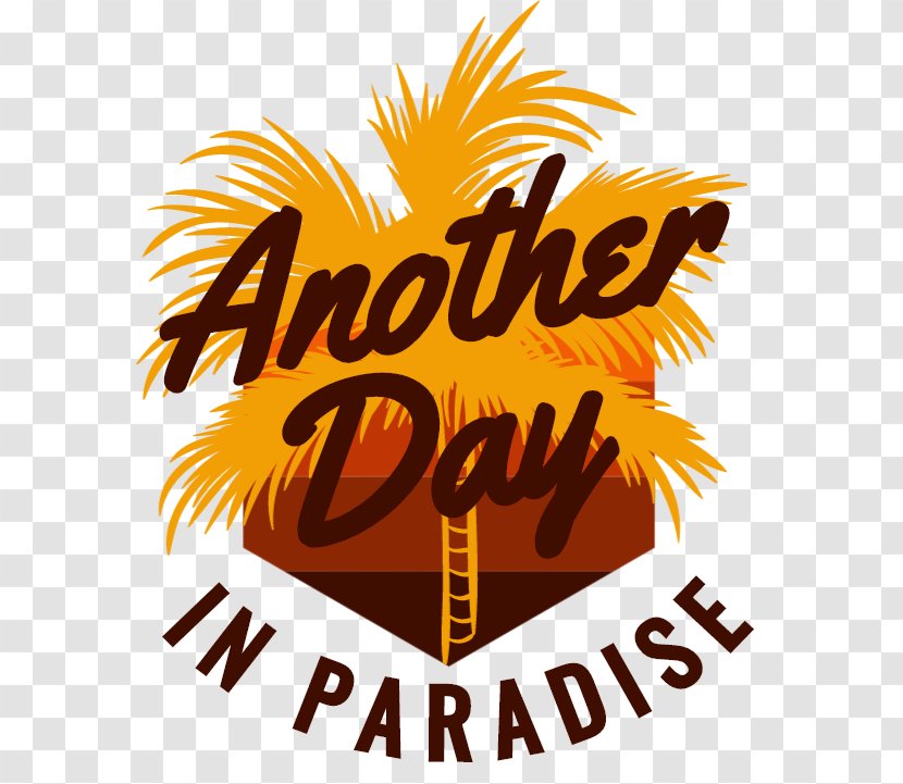T-shirt Logo Graphic Design Another Day In Paradise Transparent PNG
