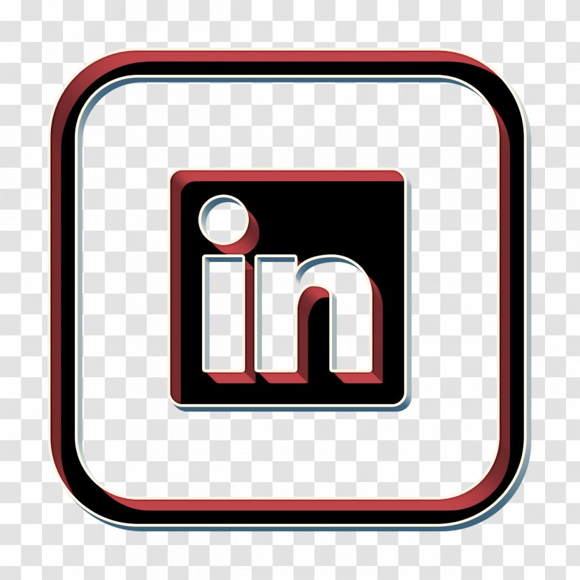 Social Media Logo - Linkedin Icon - Rectangle Material Property Transparent PNG