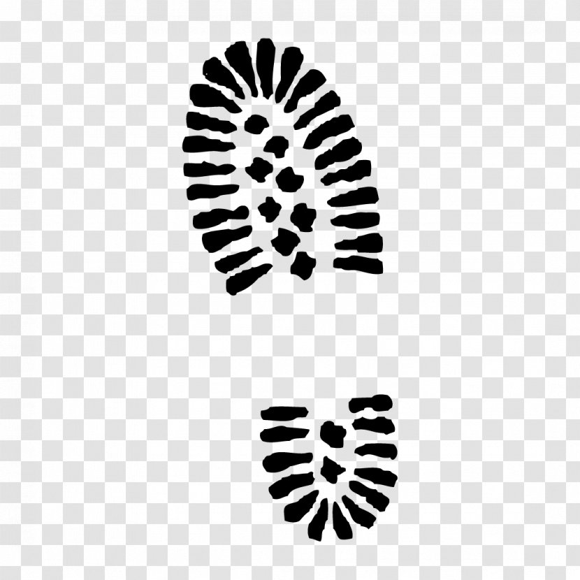 Combat Boot Shoe Printing Clip Art - Point - Footprints Transparent PNG