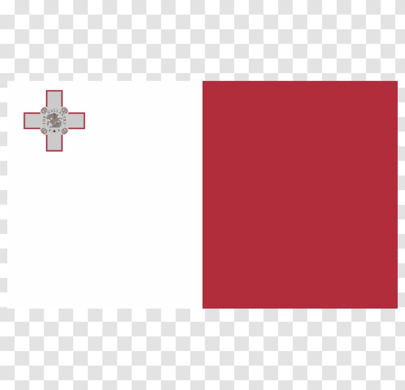 Red Cross Background - Maltese Lira - Logo Rectangle Transparent PNG