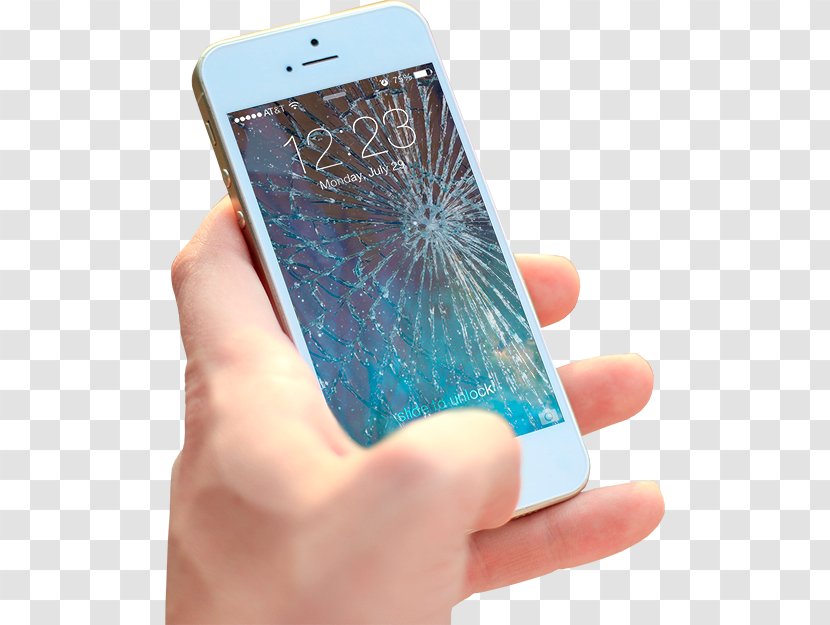 Broken Screen Prank IPhone 7 Technology X - Mobile Marketing - Cracked Phone Transparent PNG