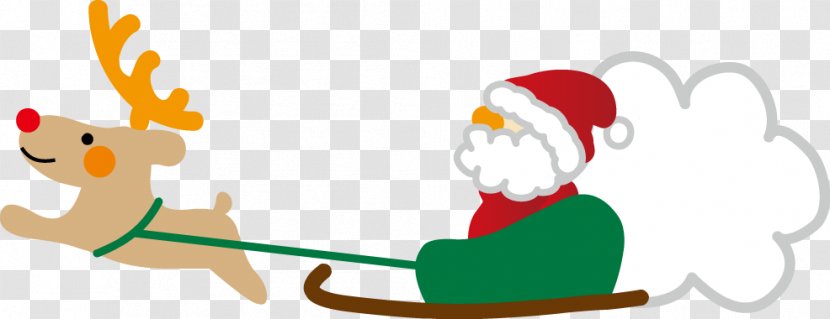 Santa Claus Reindeer Illustration Christmas Day Rudolph Transparent PNG