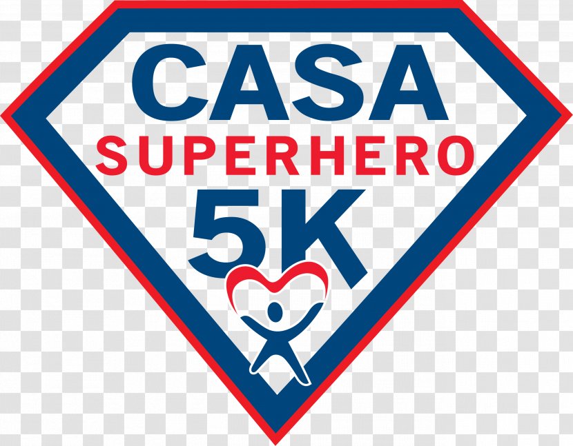 Big Country CASA's Superhero 5K Logo & Fun Run And - Sign - Advance Ribbon Transparent PNG