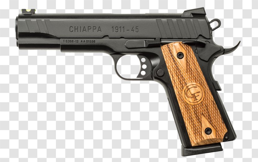 Blank M1911 Pistol Firearm 9mm P.A.K. - Cartoon - Frame Transparent PNG