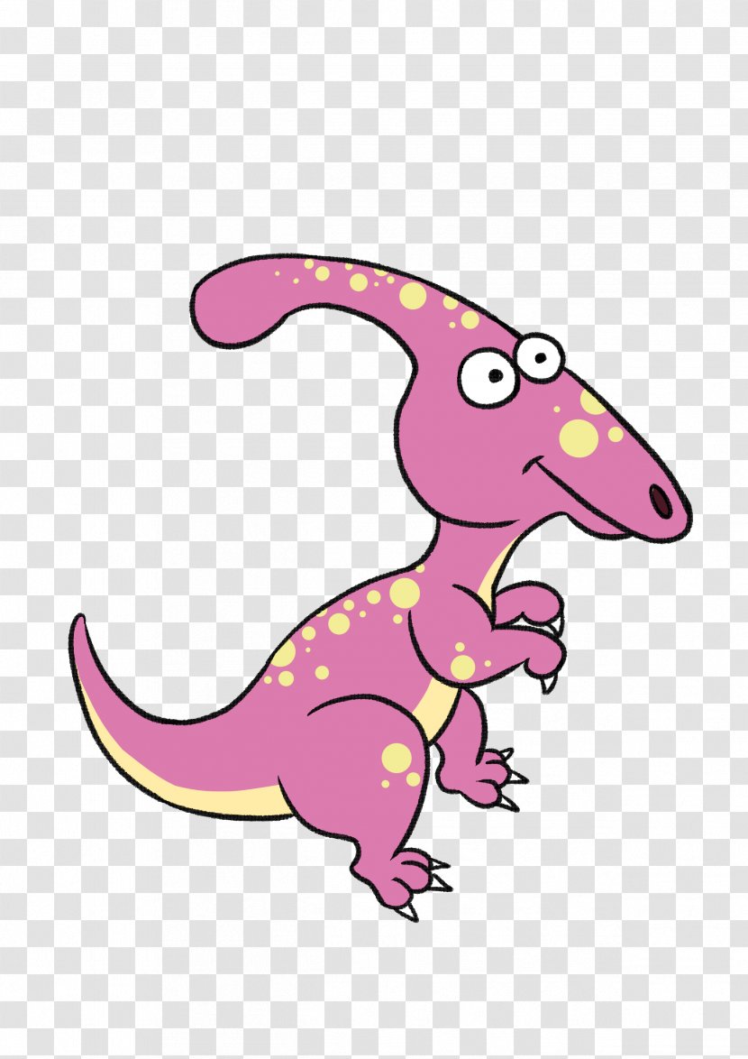 Dinosaur Pink M Clip Art Character Fiction - Anak Illustration Transparent PNG