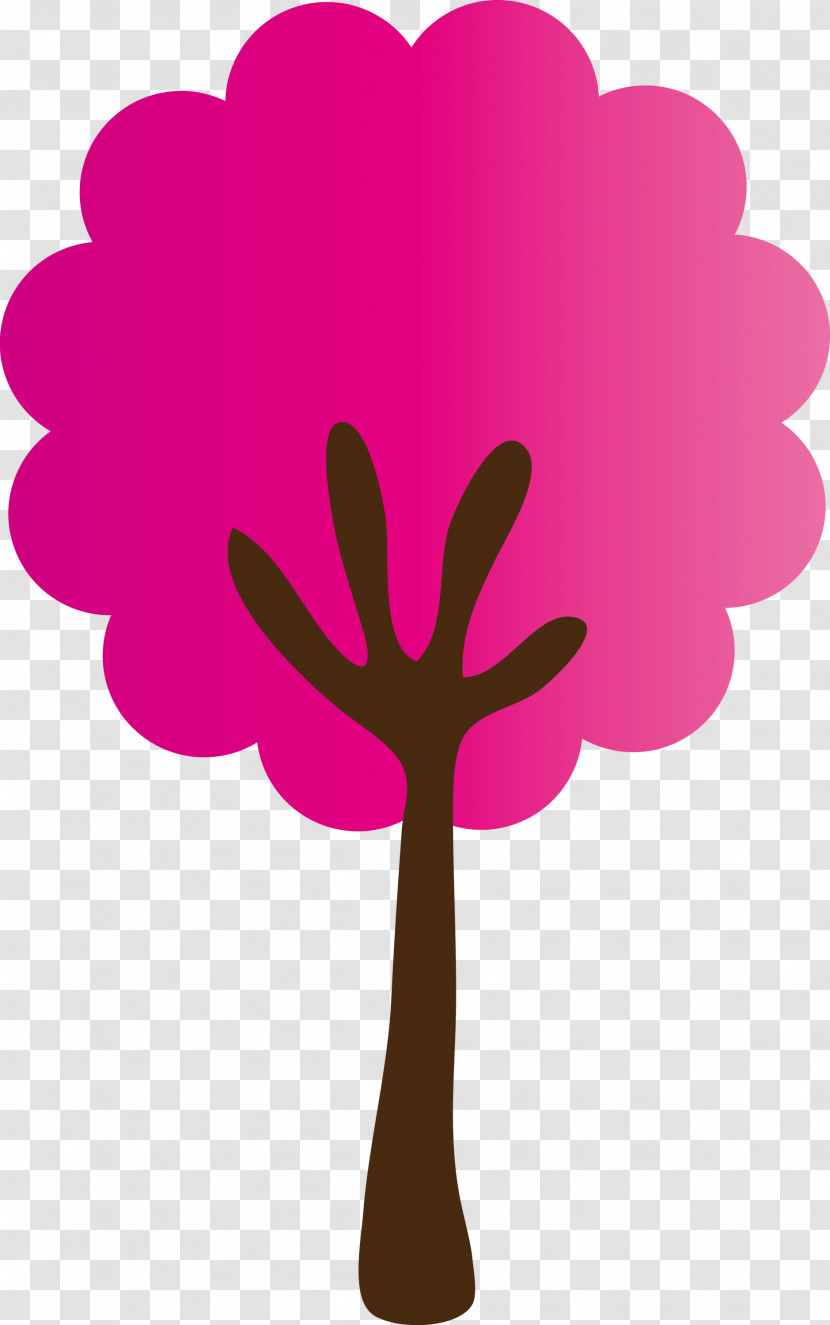 Pink Tree Leaf Plant Magenta Transparent PNG