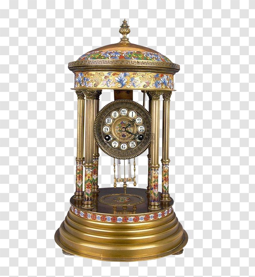 Antique Clock Cloisonnxe9 - Cloisonne Western Transparent PNG