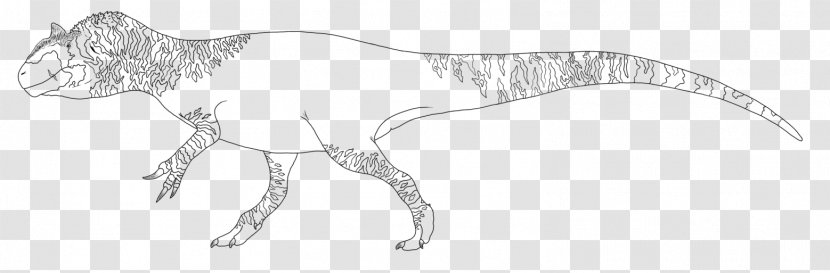 Tyrannosaurus Figure Drawing Line Art Sketch - Allosaurus Transparent PNG
