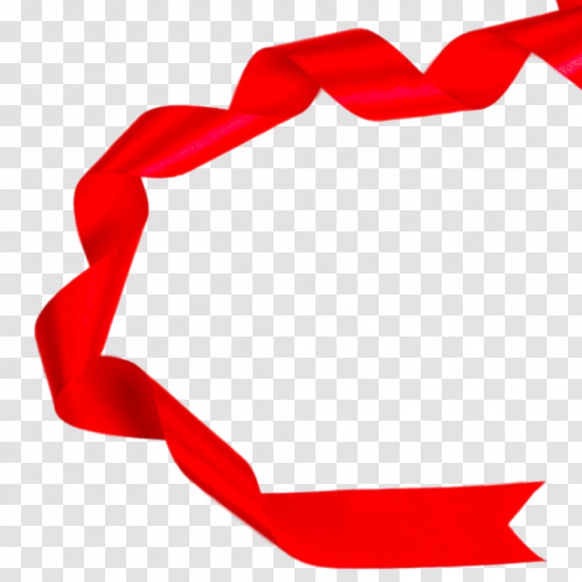 Red Ribbon - Gold Transparent PNG