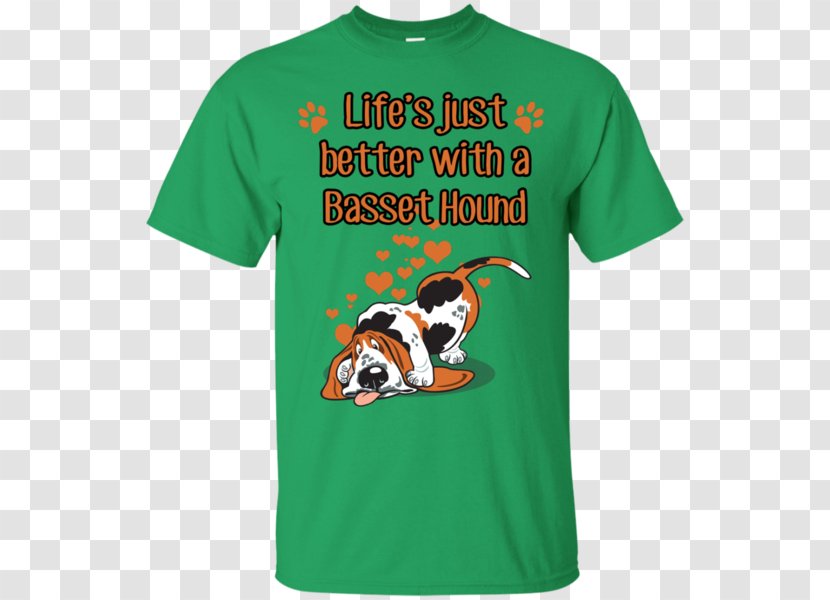 T-shirt Hoodie Sleeve Clothing Top - Unisex - Basset Hound Transparent PNG