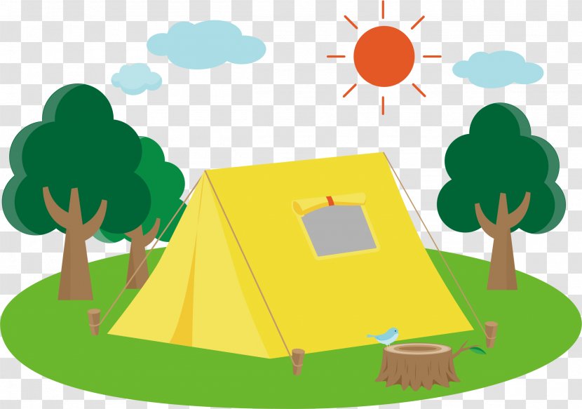 Camping Campsite Clip Art - Campervans Transparent PNG