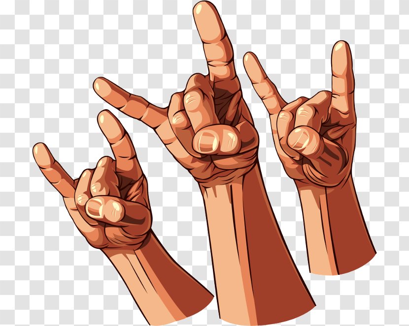 Sign Of The Horns Heavy Metal Rock And Roll Royalty-free - Joint Transparent PNG
