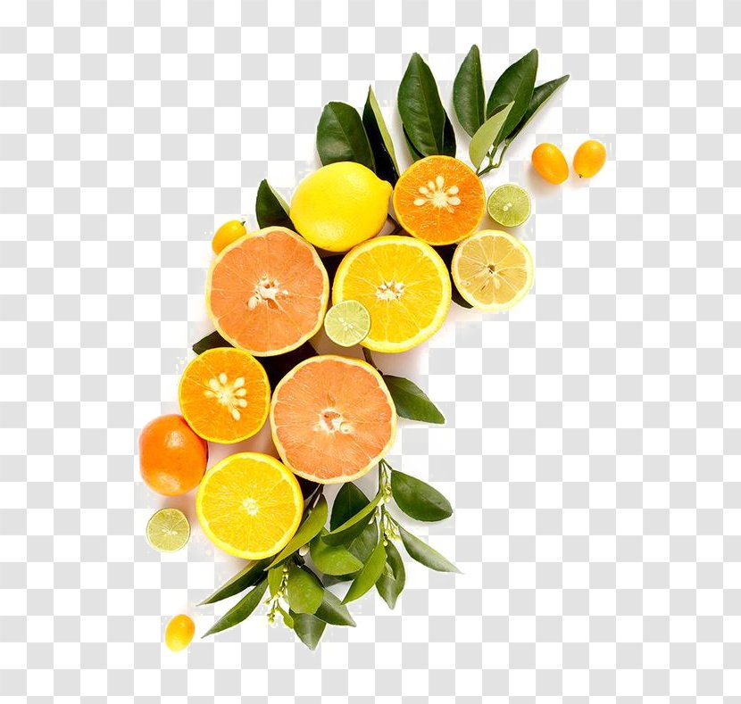 Key Lime Food Photography Fruit - Calamondin - Ripe Lemon Transparent PNG