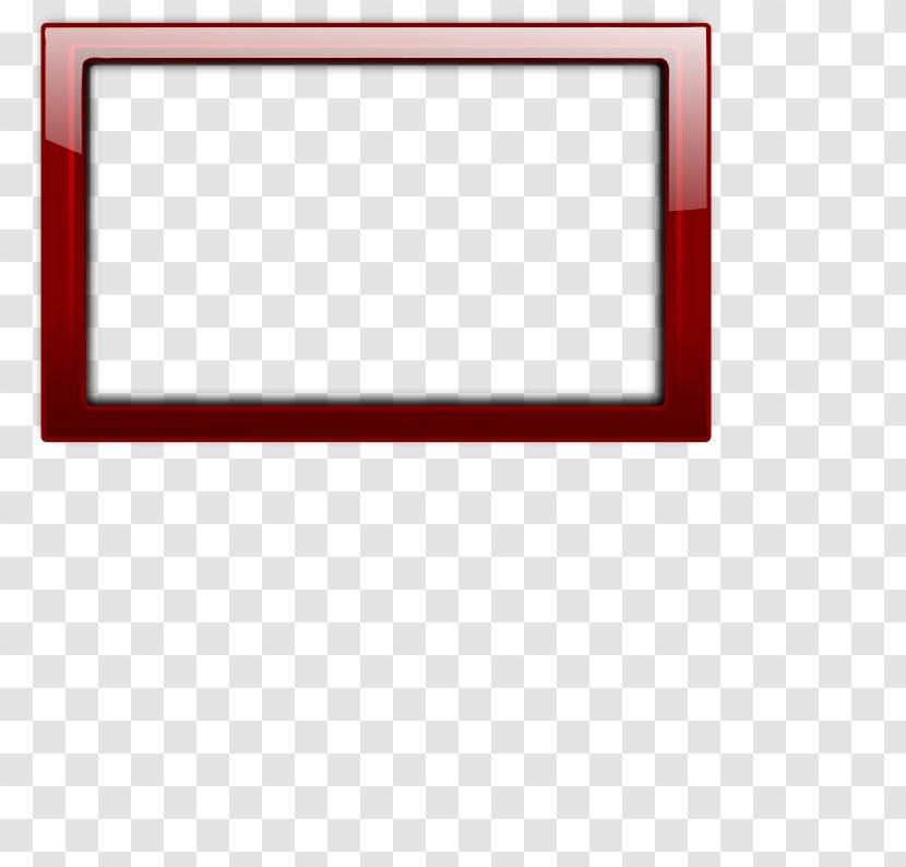 Window Picture Frames Red Clip Art - Border Transparent PNG