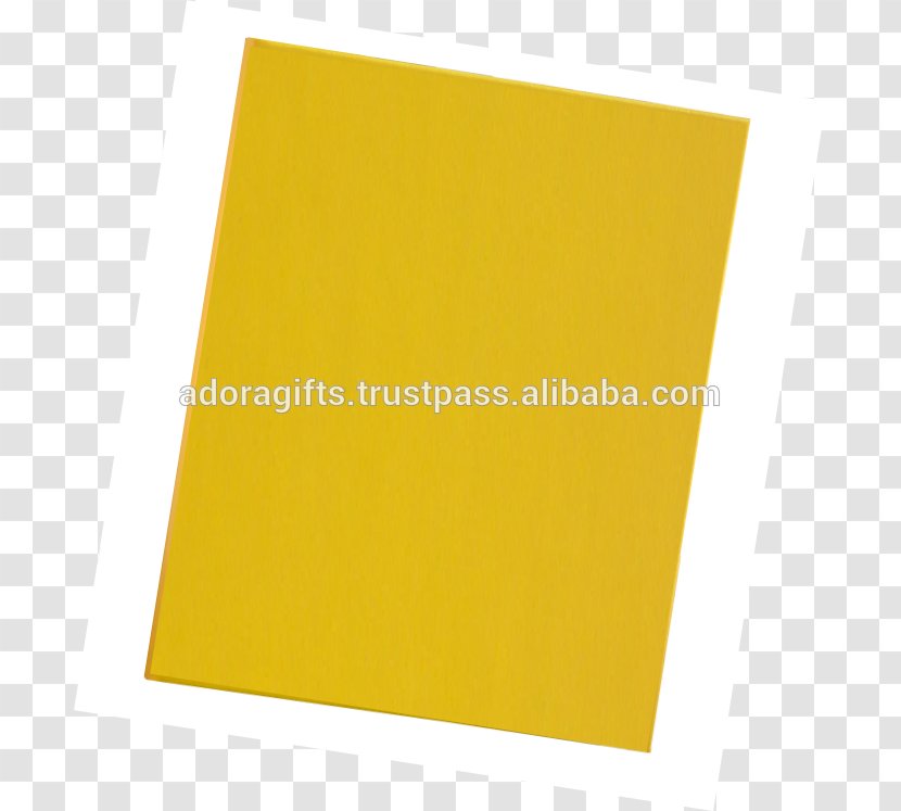 Paper Rectangle - Material - Yellow Transparent PNG