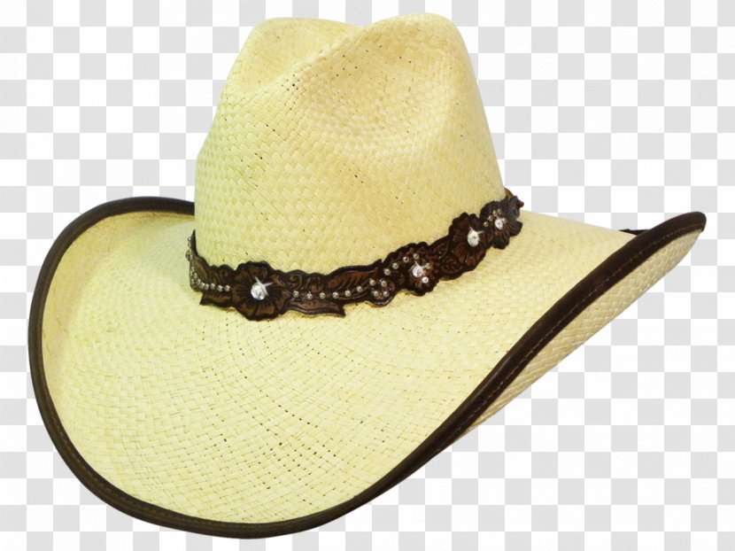 Cowboy Hat Straw Panama - Boot - Wearing A Model Transparent PNG