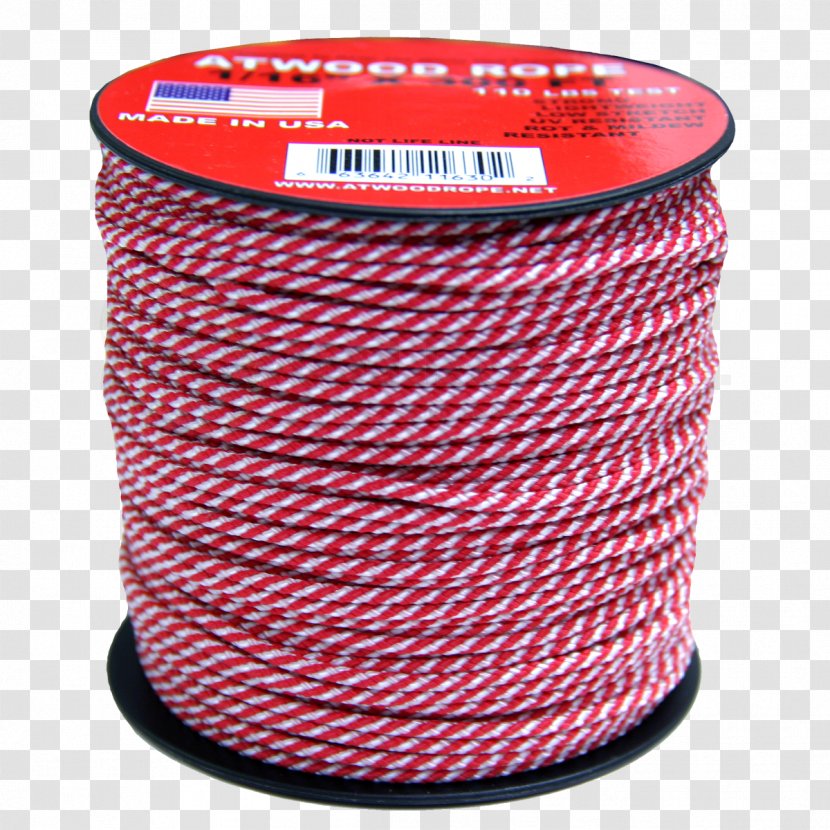 Rope Twine - Hardware Accessory - Red White Stripes Transparent PNG