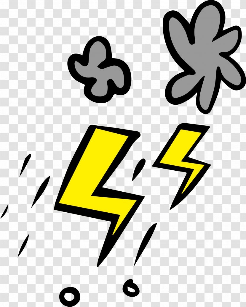 Lightning Cartoon Cloud Clip Art - Thunder Transparent PNG