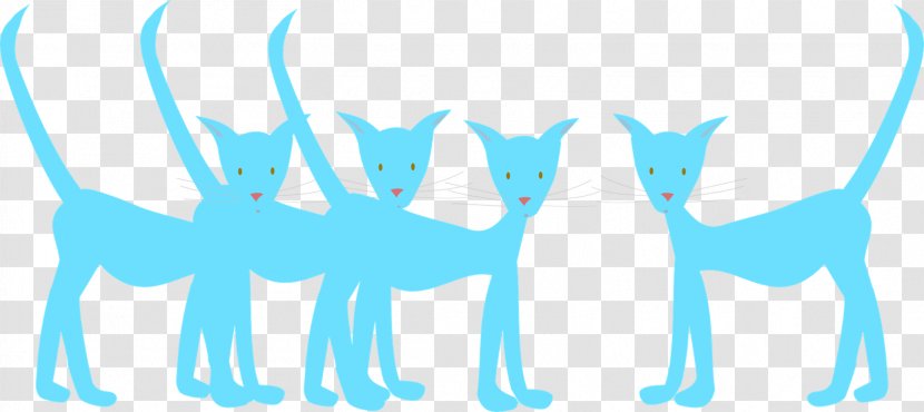 Cat Drawing Clip Art - Flower - Blue Cliparts Transparent PNG