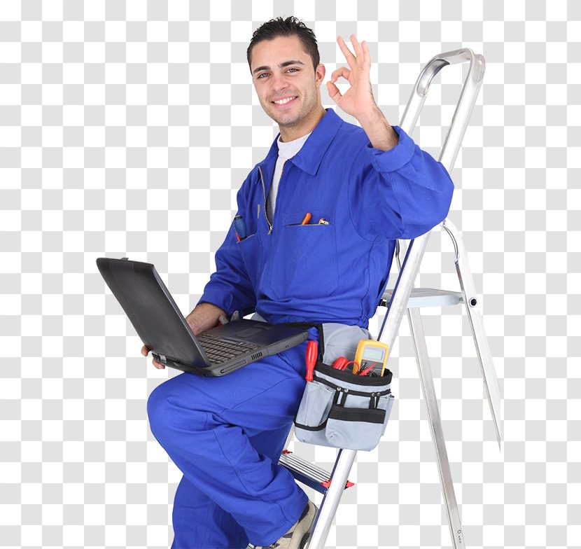 Stock Photography Electrician Royalty-free Image - Arm - Man On Ladder Pool Transparent PNG