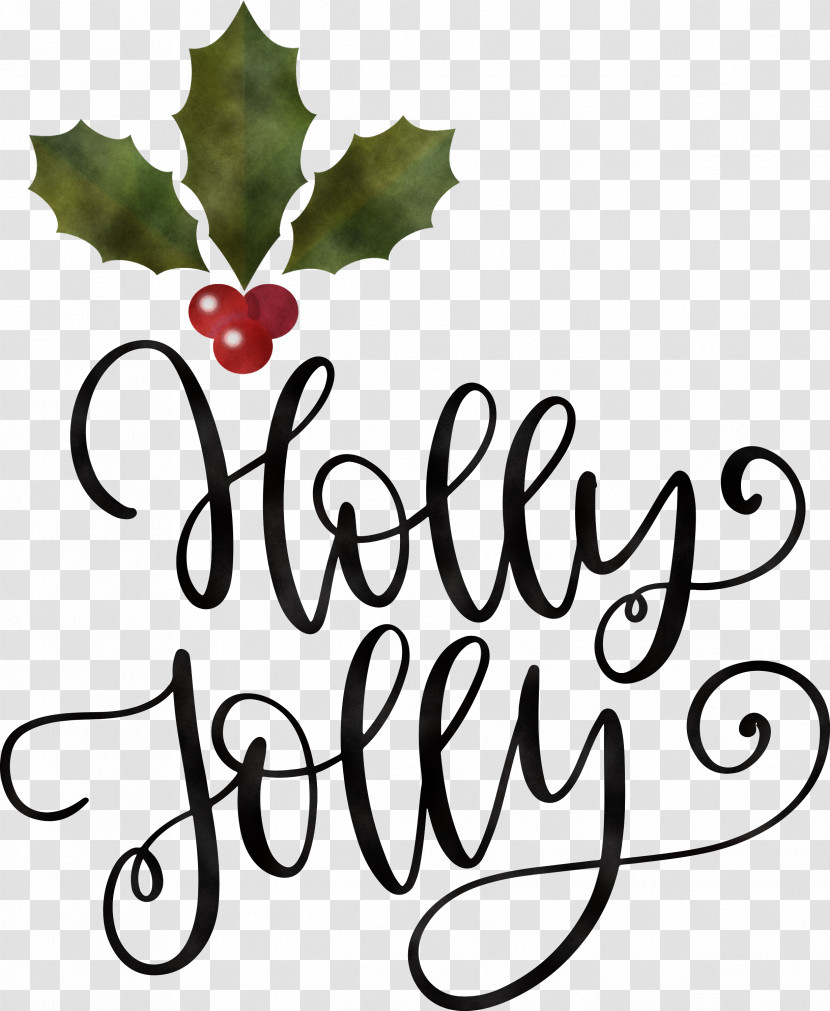 Holly Jolly Christmas Transparent PNG