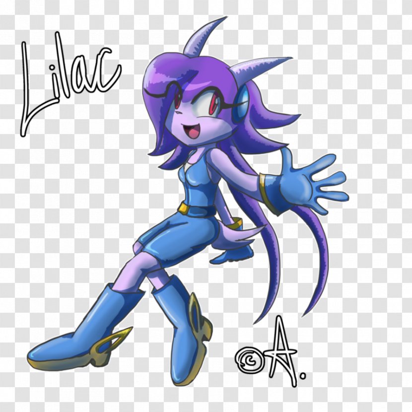 Freedom Planet Sonic The Hedgehog Game YouTube Purple - Watercolor - Sash Transparent PNG
