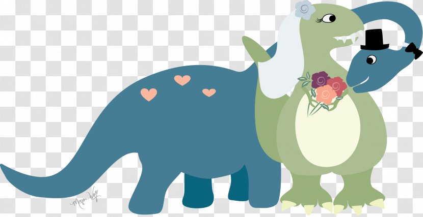 Wedding Invitation Dinosaur Bride Clip Art - Party - Inviatation Transparent PNG