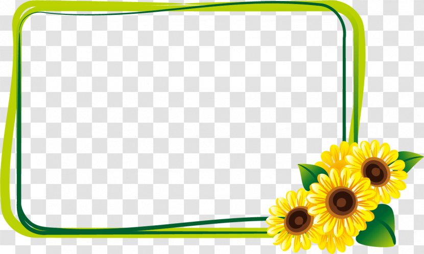 Common Sunflower Royalty-free Summer Illustration - Grass - Border Transparent PNG