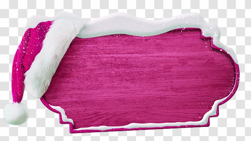 Santa Claus Christmas Eve New Year - Magenta - Decoration Wood Transparent PNG