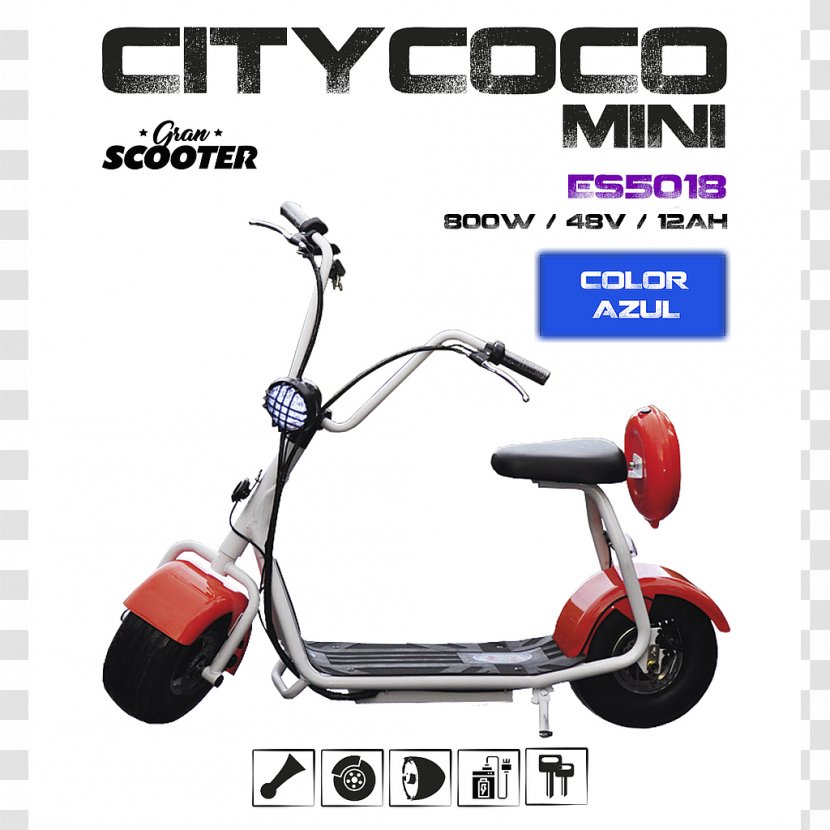 Motorized Scooter Electric Vehicle MINI Car - Kick Transparent PNG