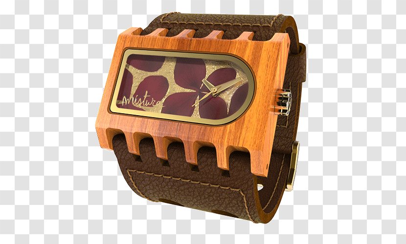 Watch Flower Clock Clothing Accessories Mido - Dark Brown Wood Transparent PNG