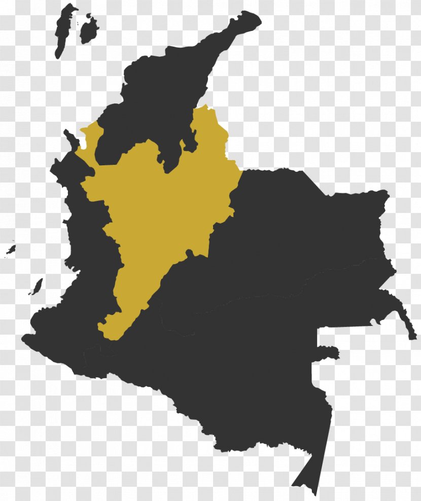 Colombia Vector Map Royalty-free - Silhouette Transparent PNG