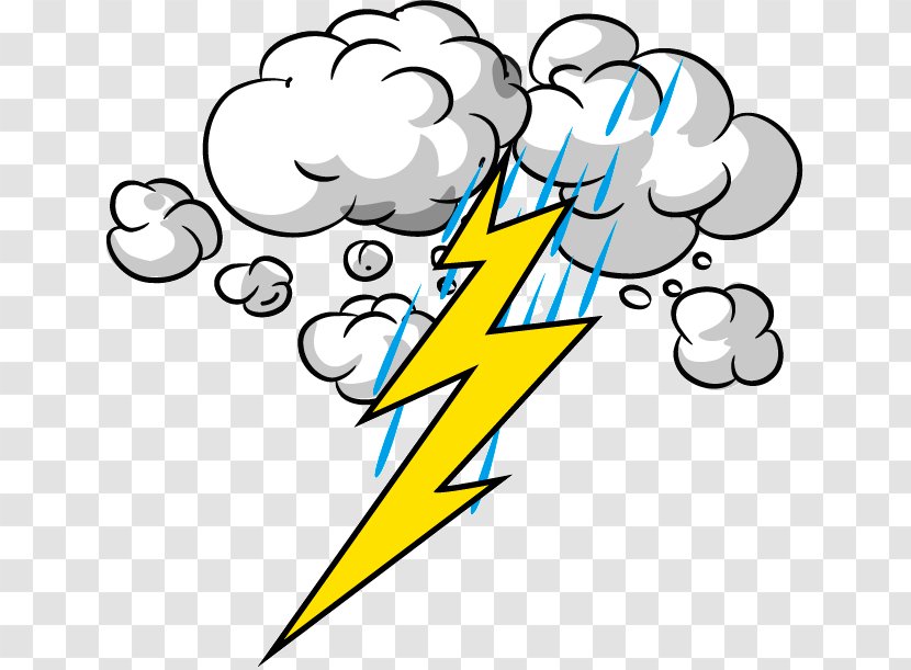 Clip Art Thunderstorm Lightning - Rain Transparent PNG