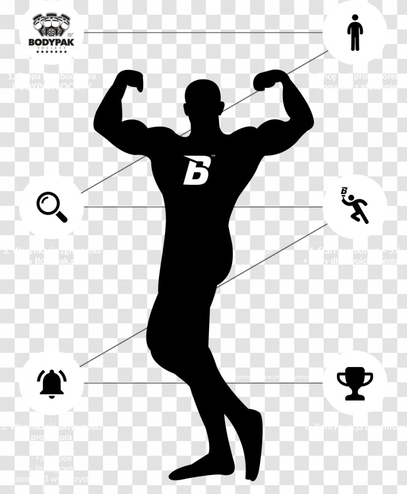 Muscle Muscular System Human Body Biceps - Silhouette - Running Man Transparent PNG