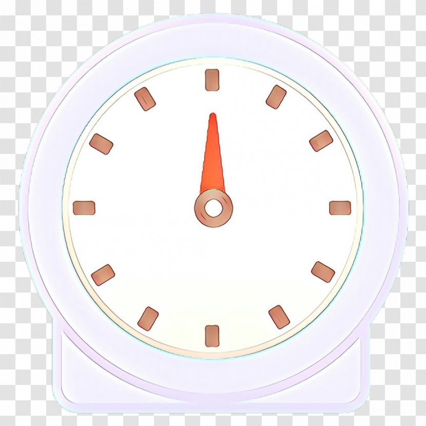 Clock Face - Sticker Orange Transparent PNG