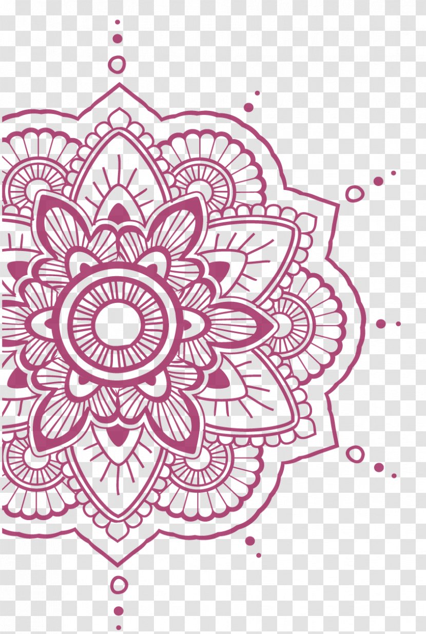 Mandala Drawing Coloring Book Tattoo Design - Abziehtattoo Transparent PNG