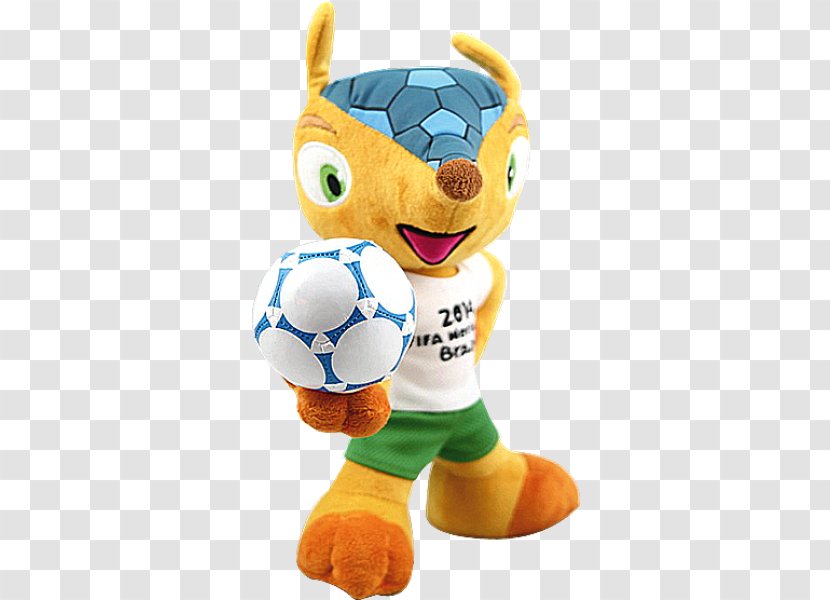 2014 FIFA World Cup Stuffed Animals & Cuddly Toys Official Mascots Fuleco - Brazil De Decoration Transparent PNG