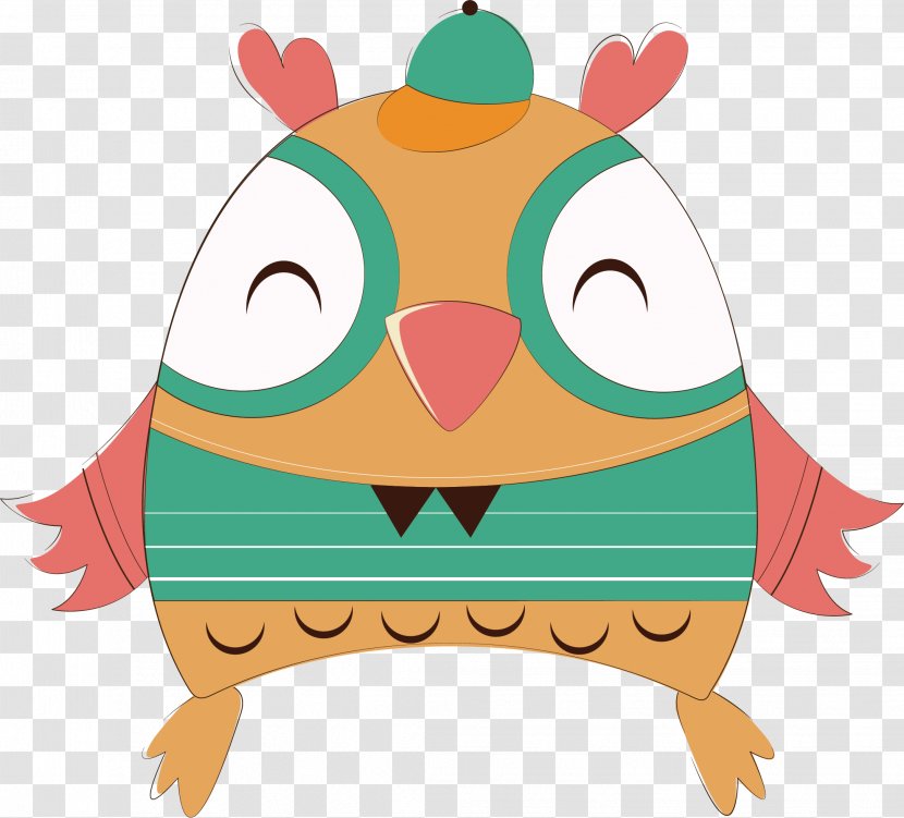 Owl Cartoon Clip Art - Vector Transparent PNG