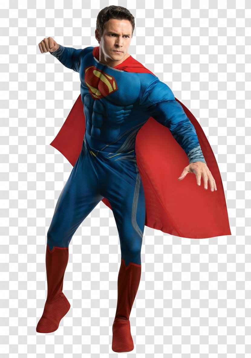 Superman Man Of Steel Clark Kent Batman Costume - Electric Blue Transparent PNG