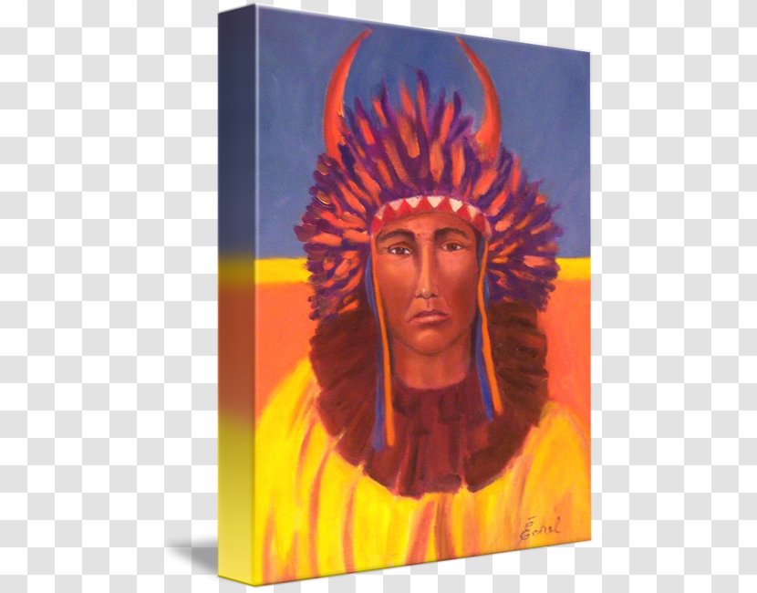 War Bonnet Painting Indigenous Peoples Of The Americas Tribal Chief Acrylic Paint - Guarantee - American Indian Transparent PNG