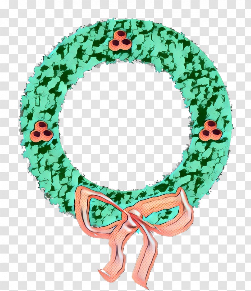 Christmas Decoration Cartoon - Green - Scarf Symbol Transparent PNG