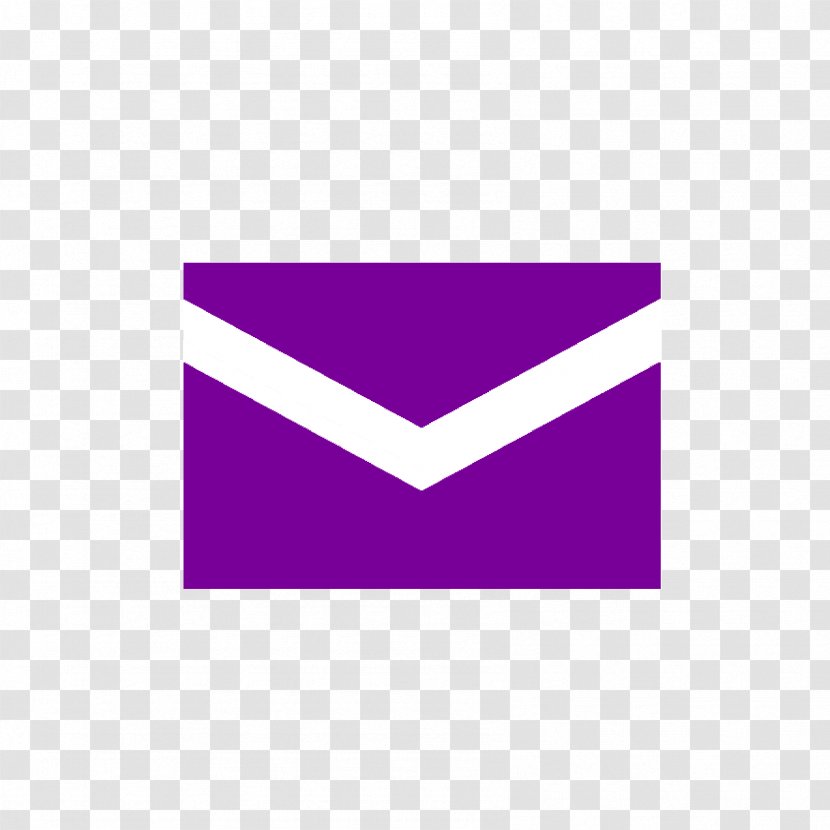 Yahoo! Mail Email Company Message - Rectangle - Purple Transparent PNG