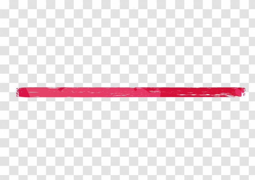 Red Underline - Drawing - Pink Transparent PNG