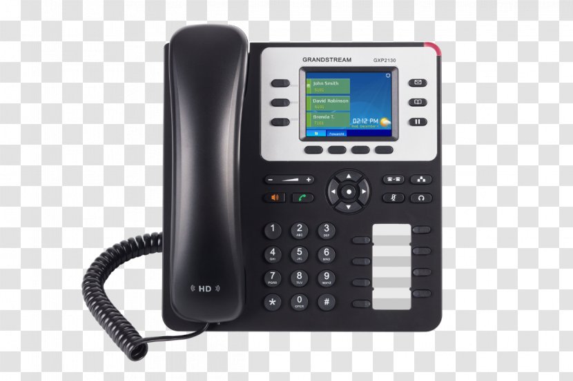 Grandstream Networks GXP2130 VoIP Phone Telephone GXP1625 - Caller Id - Business Transparent PNG